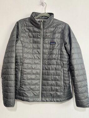 Patagonia Nano Puff Jacket Women's Large Feather Grey 84217 SP23